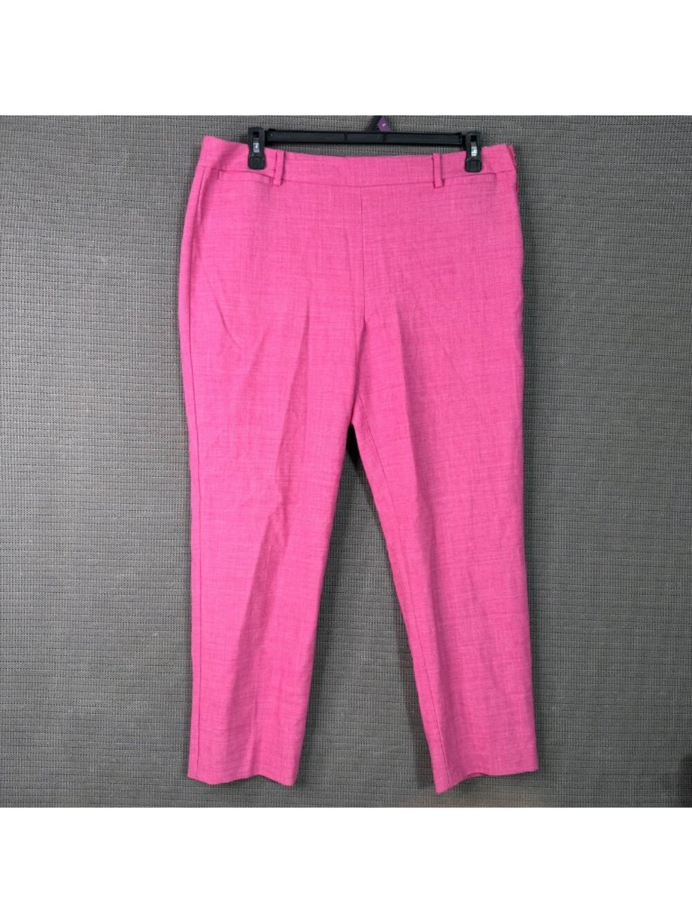 Talbots Chatham Collection Womens Pink Slim Fit Trousers Size 14 Wool Blend
